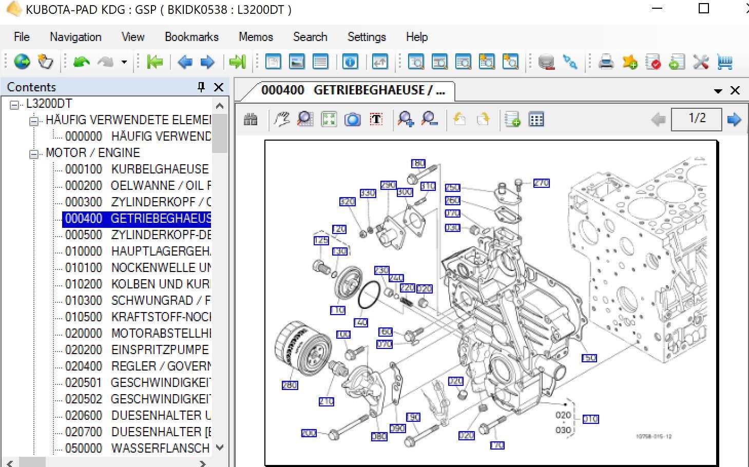 kubota b20 parts diagram