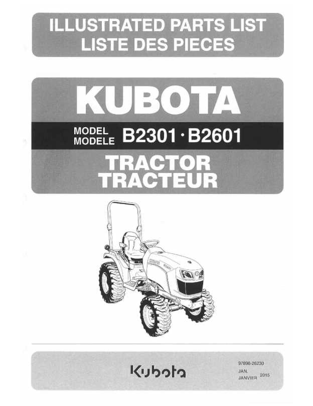 kubota b2601 parts diagram