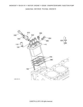 kubota bx25d parts diagram