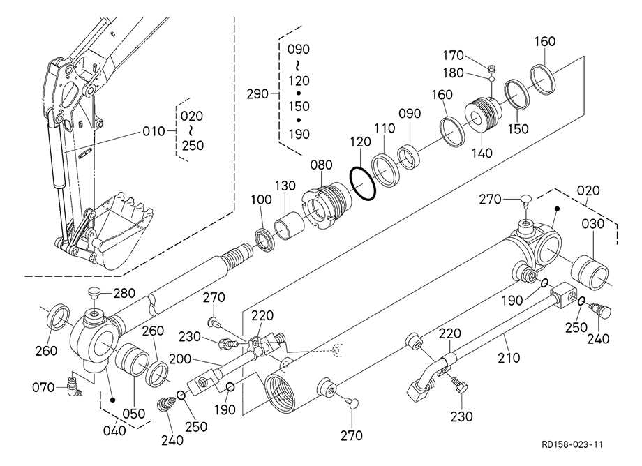 kubota kx040 4 parts diagram