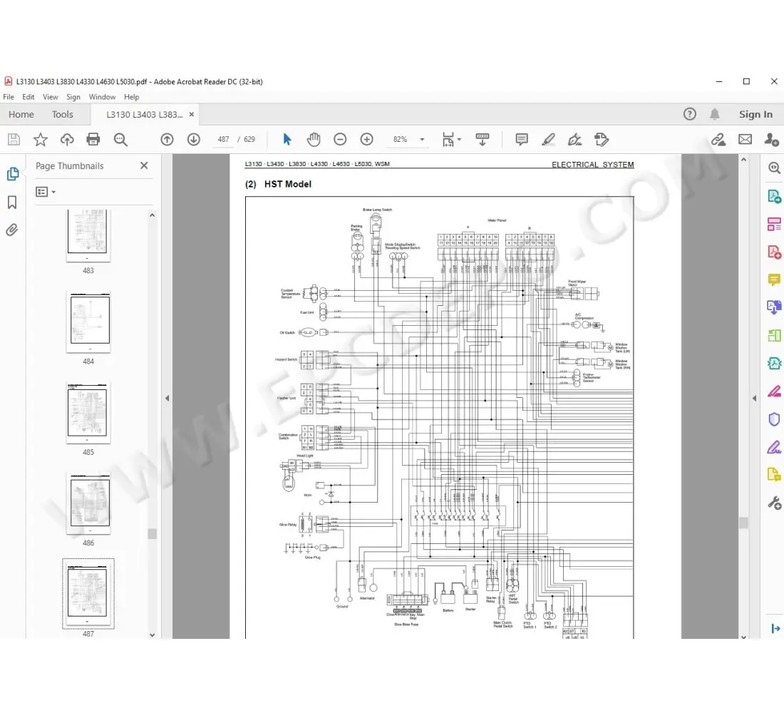 kubota l4330 parts diagram