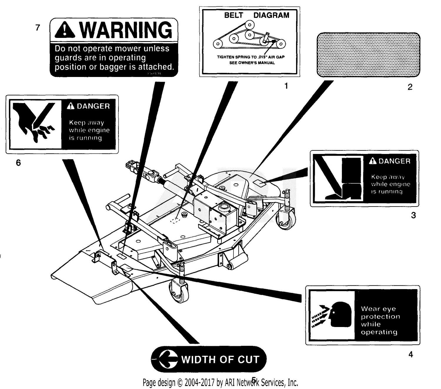 kubota mower parts diagram