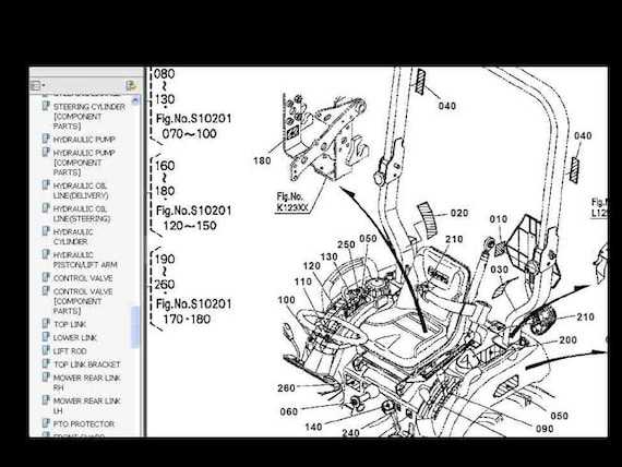 kubota mower parts diagram