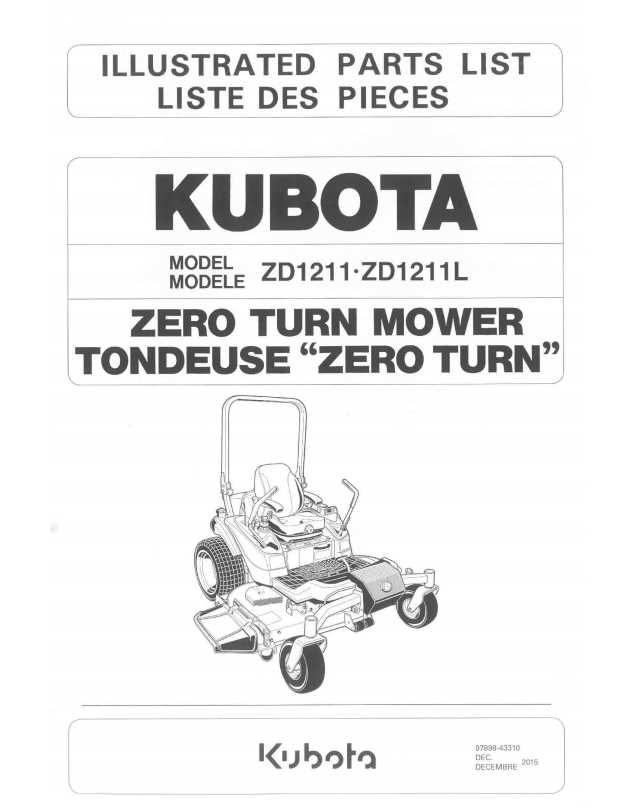 kubota snowblower parts diagram