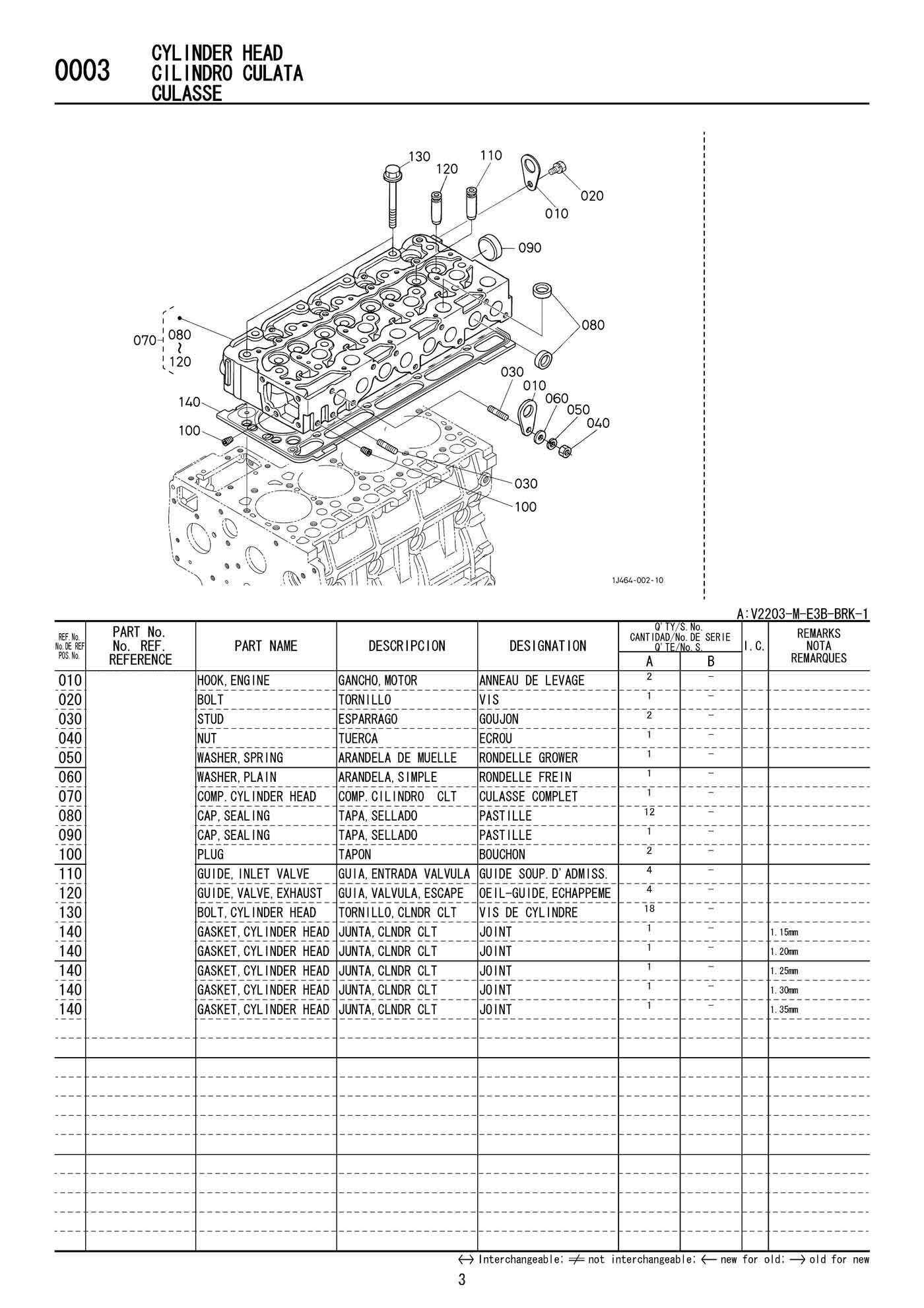 kubota v2403 engine parts diagram