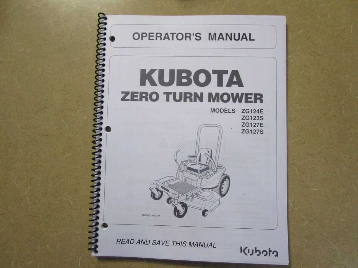 kubota zg127e parts diagram