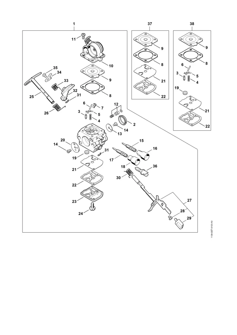 stihl ms 211 parts diagram