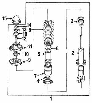 honda civic suspension parts diagram