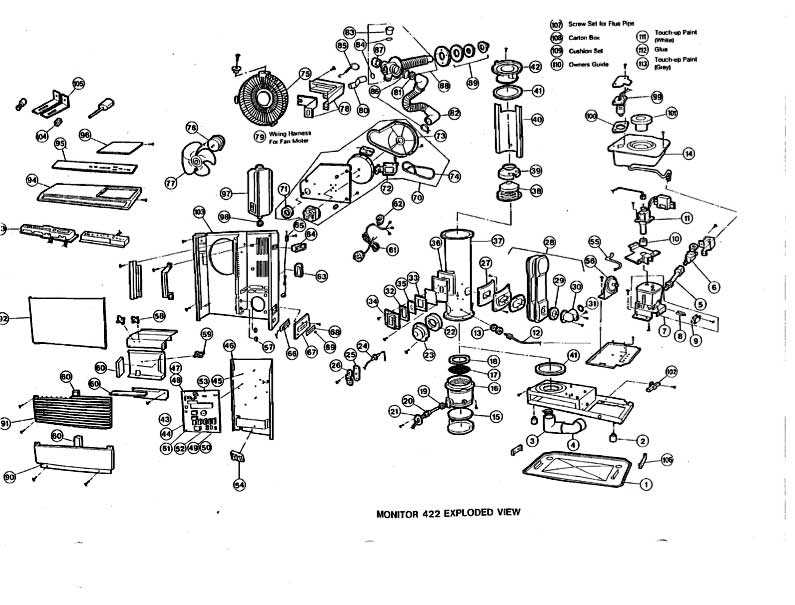 kerosene heater parts diagram