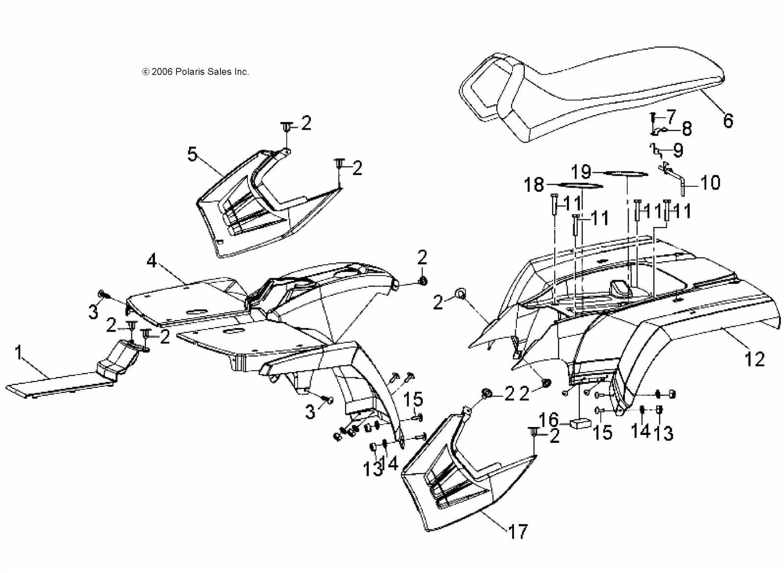 2005 polaris sportsman 500 parts diagram