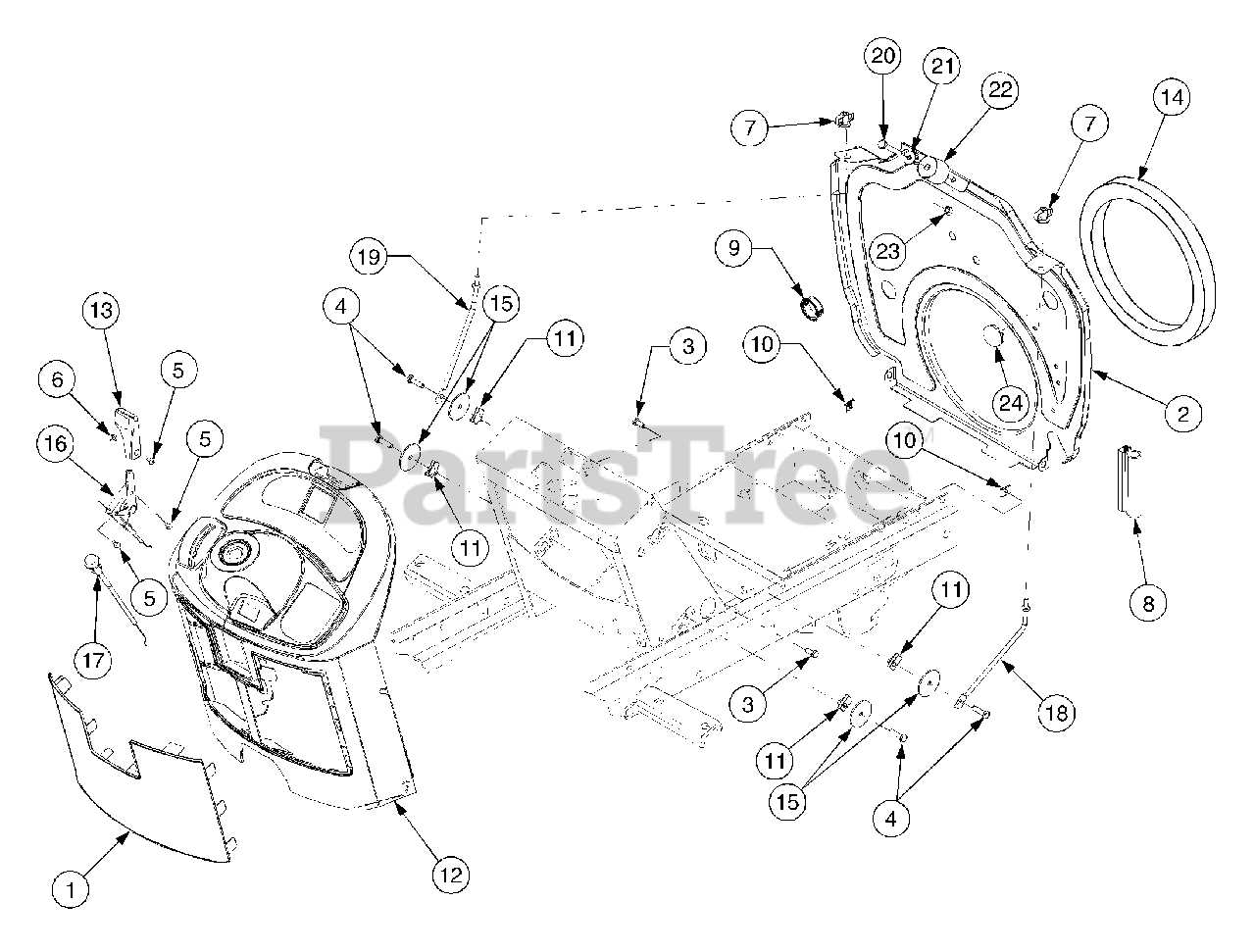 cub cadet gt2554 parts diagram