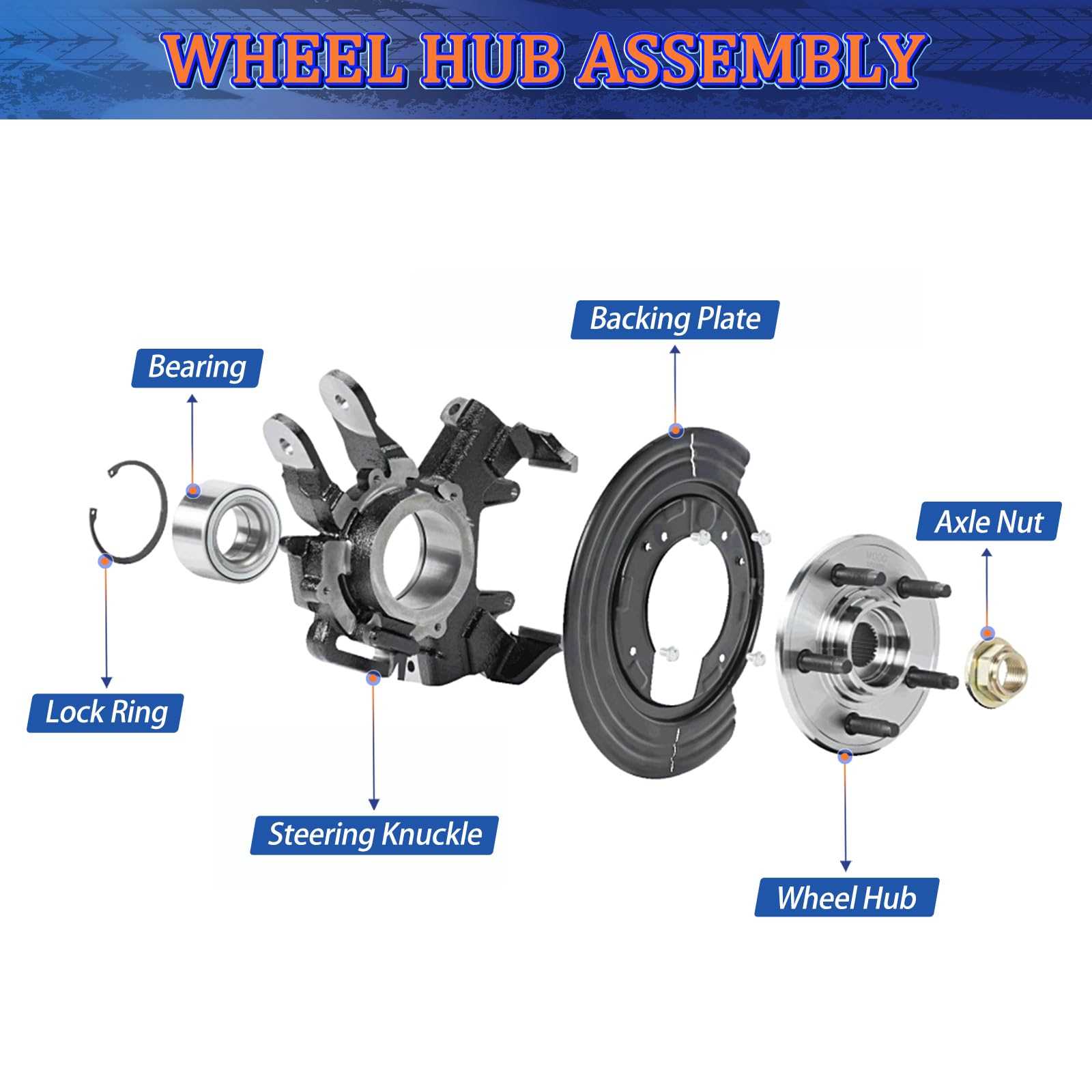 wheel hub parts diagram