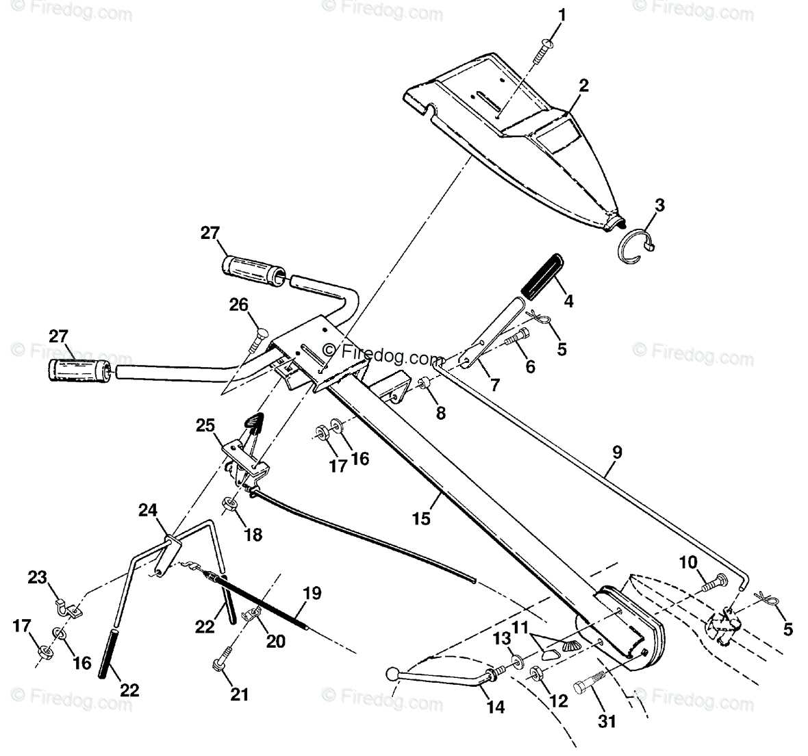 husqvarna tiller parts diagram