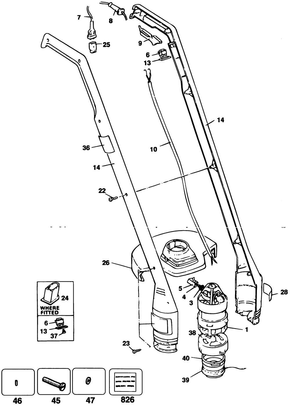 black and decker grass hog parts diagram