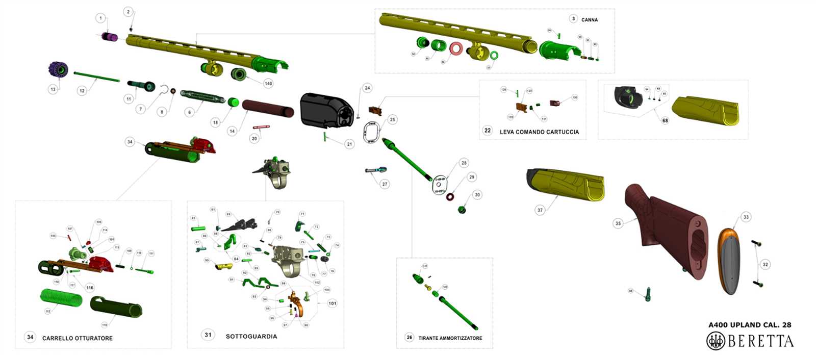 winchester model 1897 parts diagram