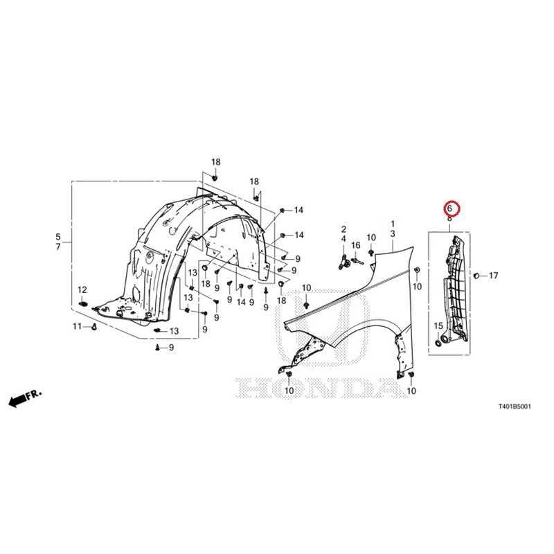 2023 honda civic parts diagram