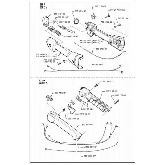 husqvarna 322l parts diagram