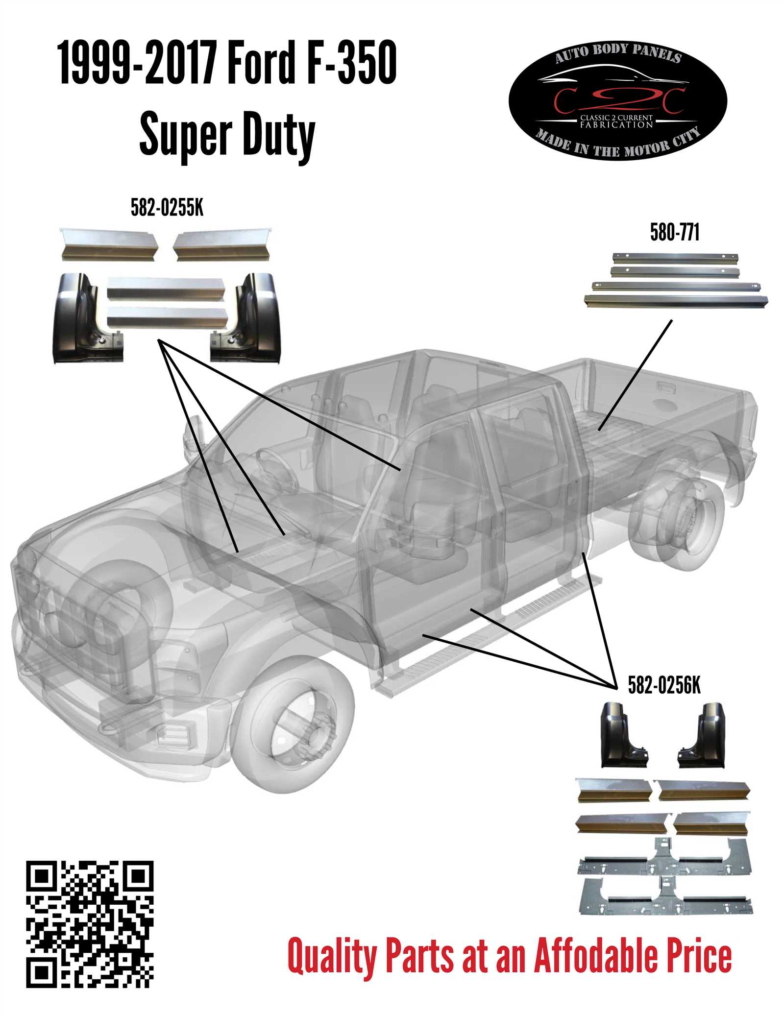 ford f350 body parts diagram