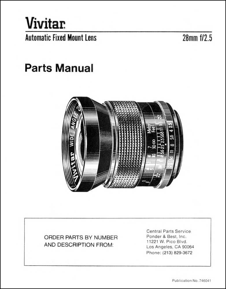 lens parts diagram