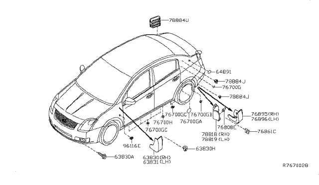 2007 nissan sentra parts diagram