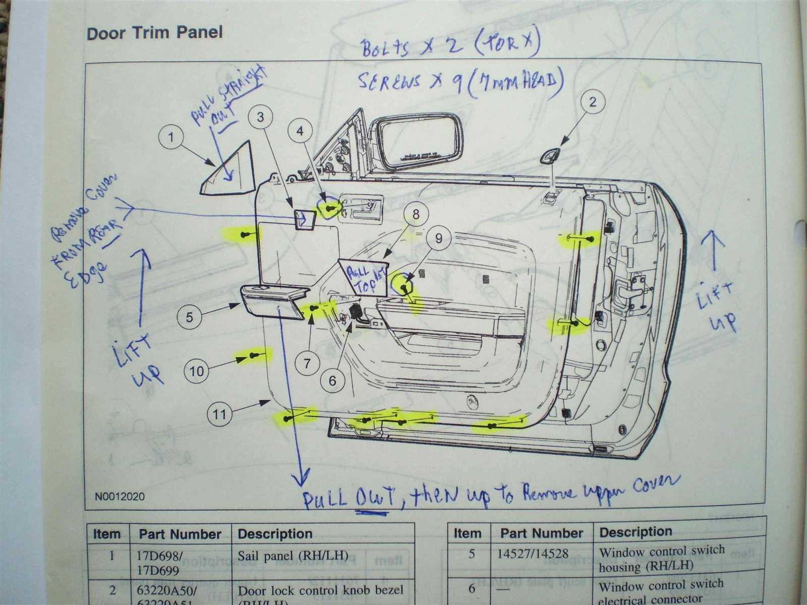 2005 mustang parts diagram