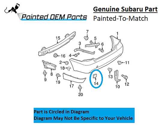 subaru impreza parts diagram