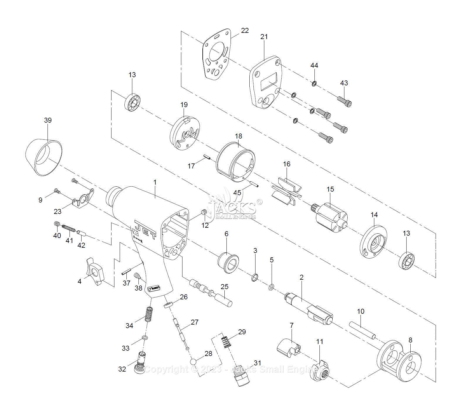 air impact wrench parts diagram