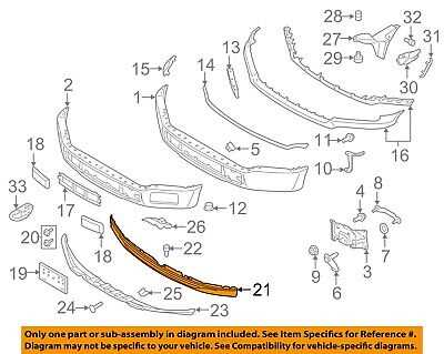 2017 ford f150 front bumper parts diagram