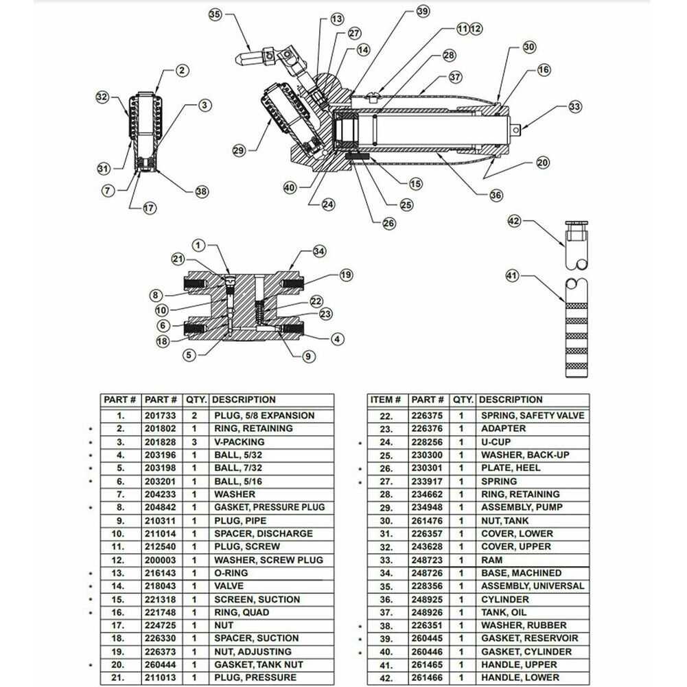 lincoln floor jack parts diagram