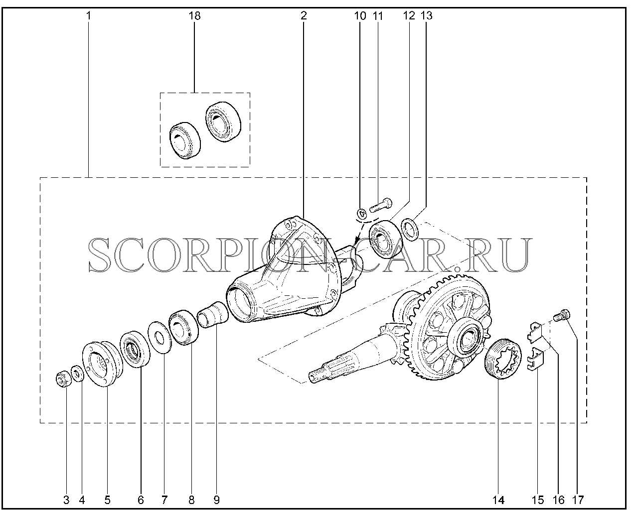 losi 5t parts diagram