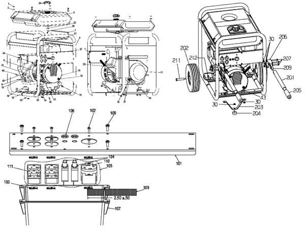 onan 5500 parts diagram