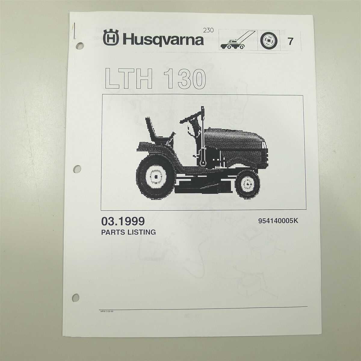 lth130 parts diagram