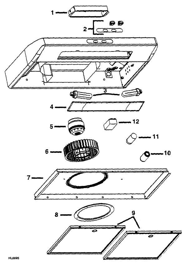 broan range hood parts diagram