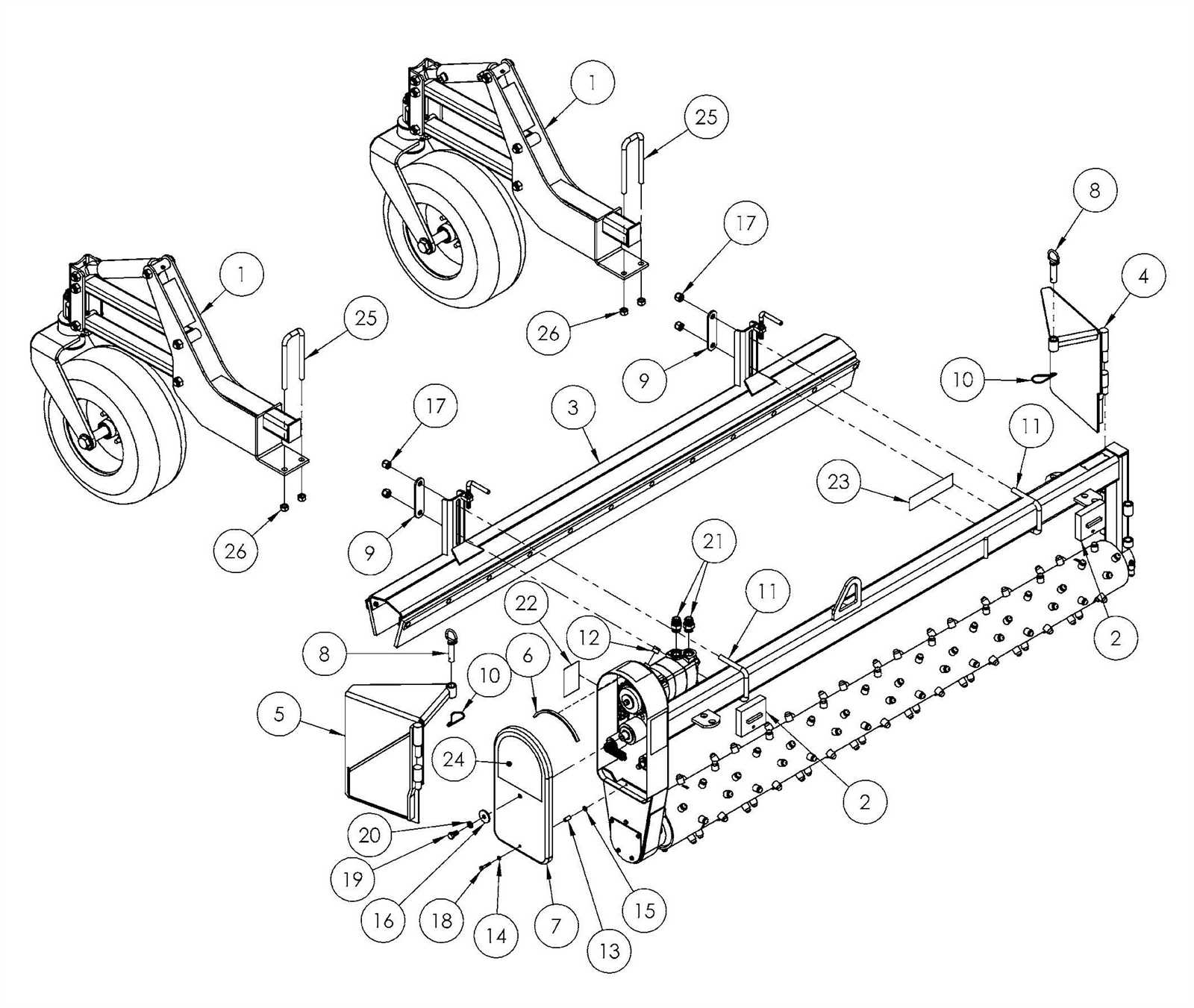 harley rake parts diagram