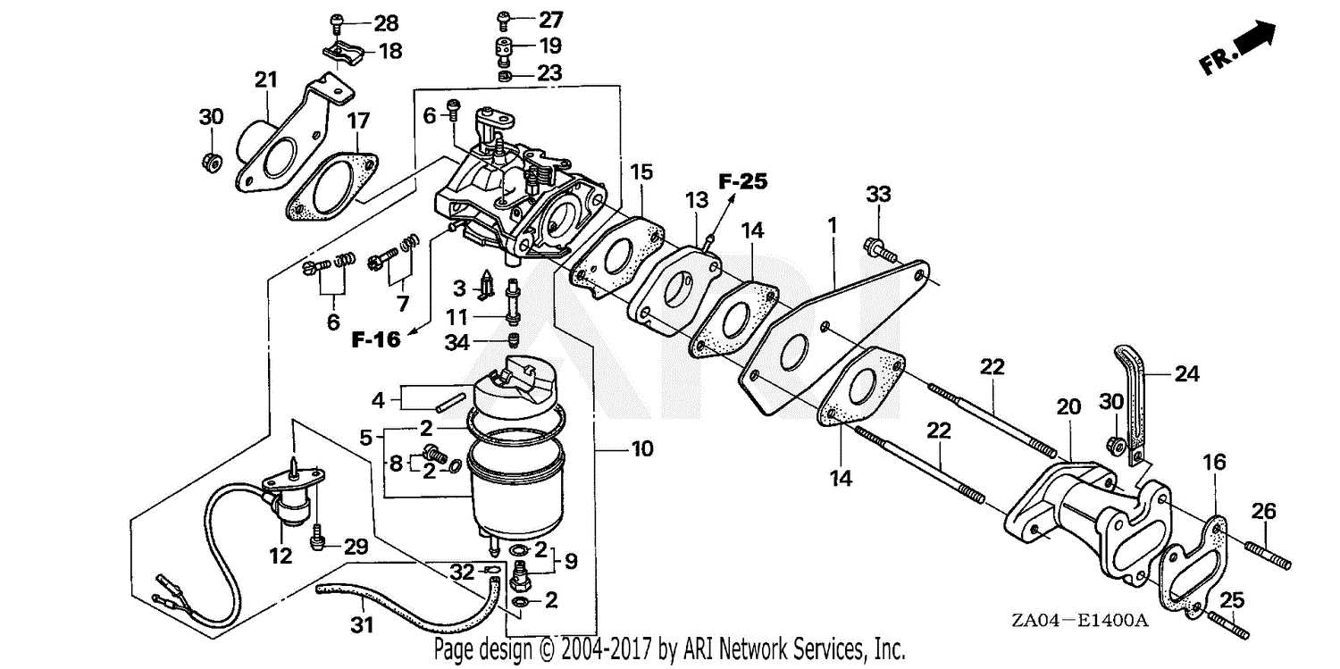 honda gx360 parts diagram