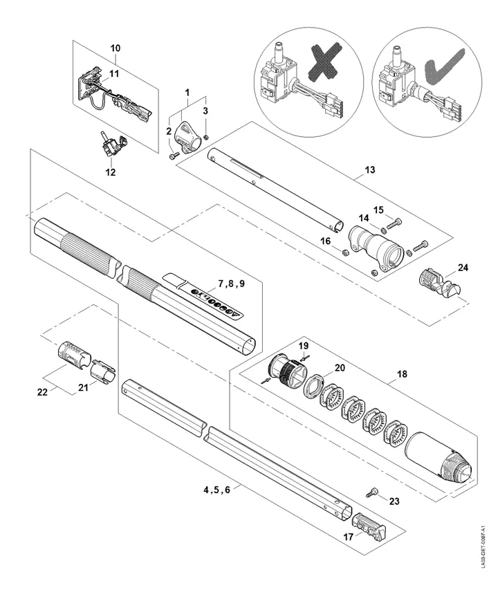 stihl ht 133 pole saw parts diagram