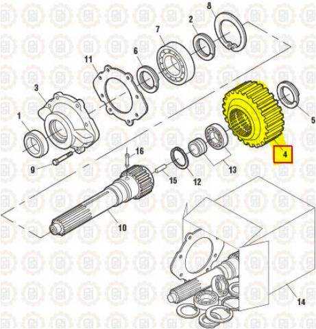 mack t2180 transmission parts diagram