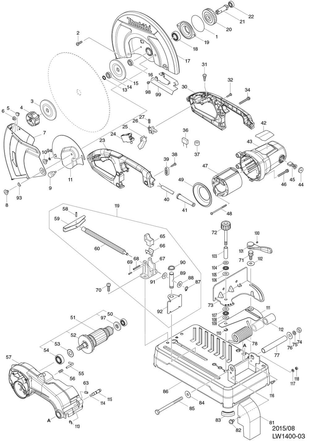 makita 6906 parts diagram
