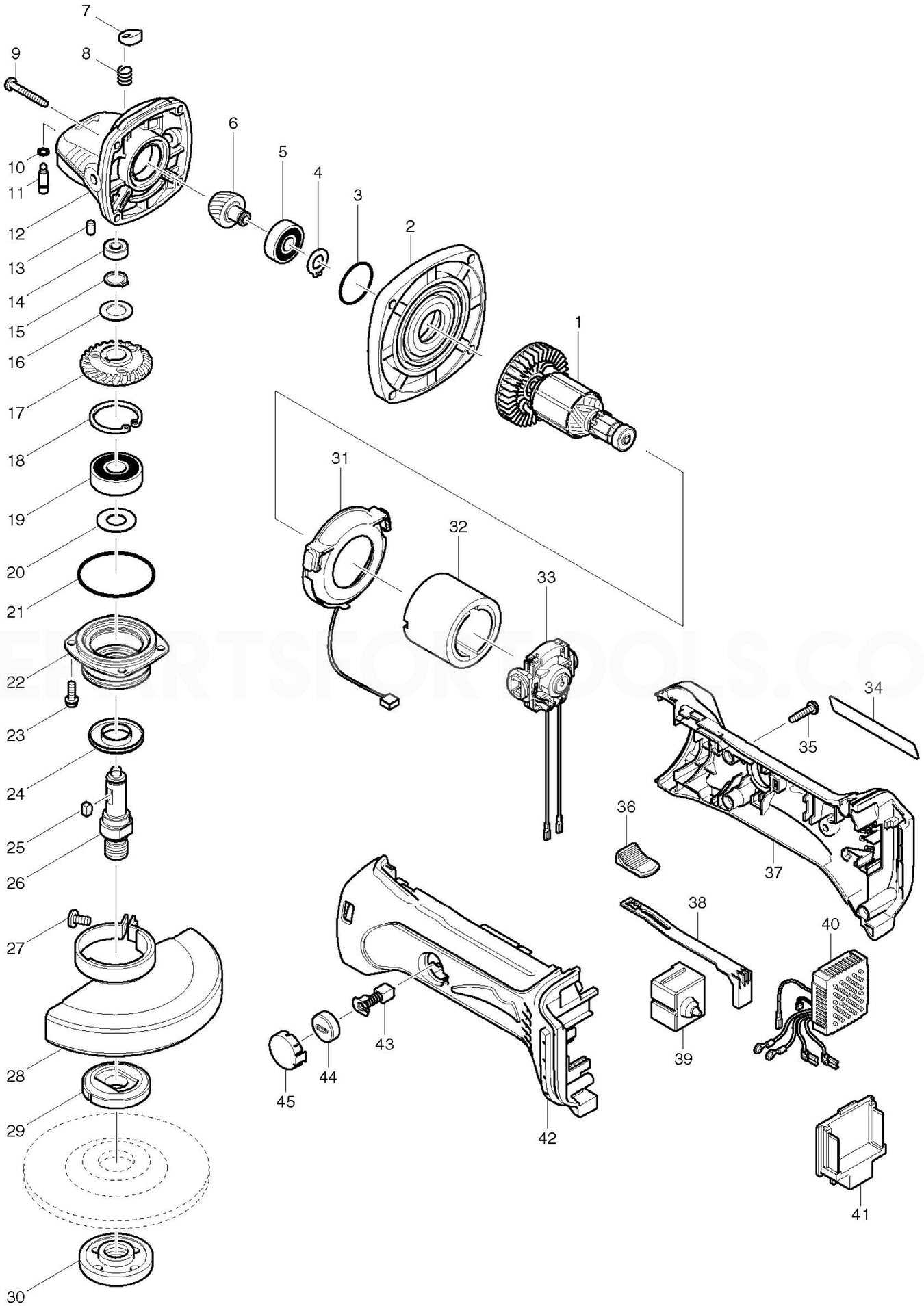 makita bhp452 parts diagram