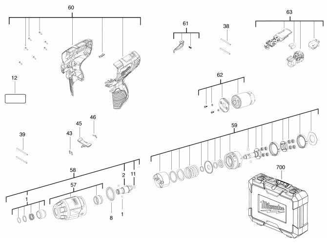 makita impact driver parts diagram