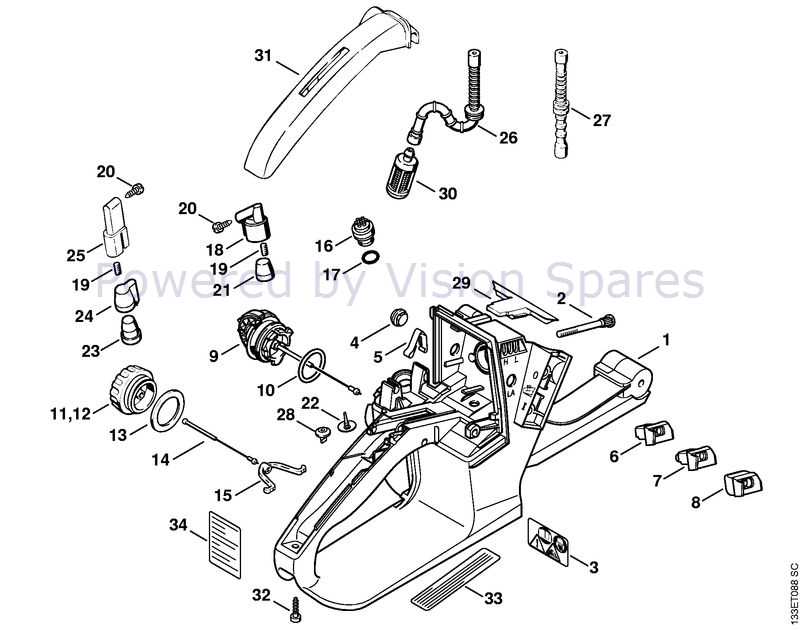 manual stihl 026 parts diagram