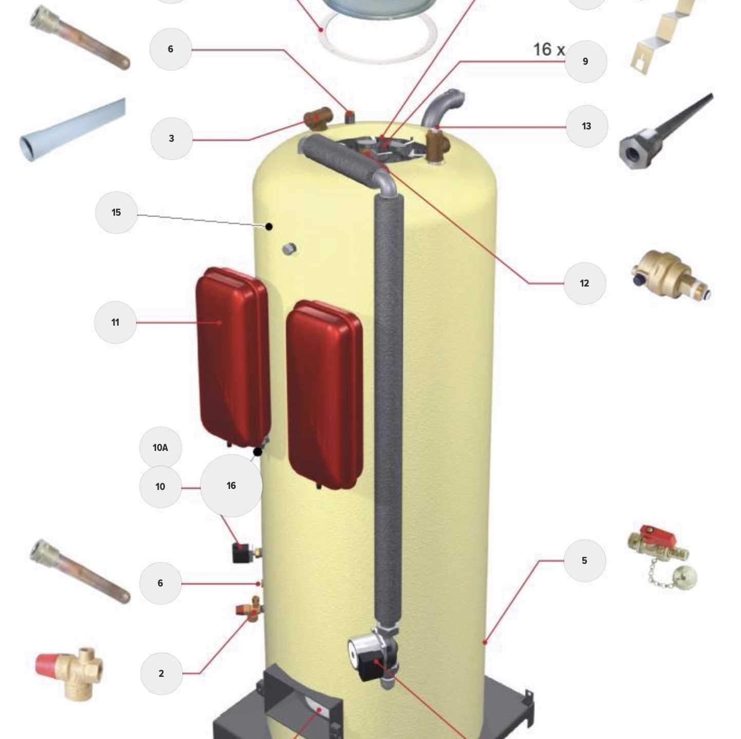 marathon water heater parts diagram