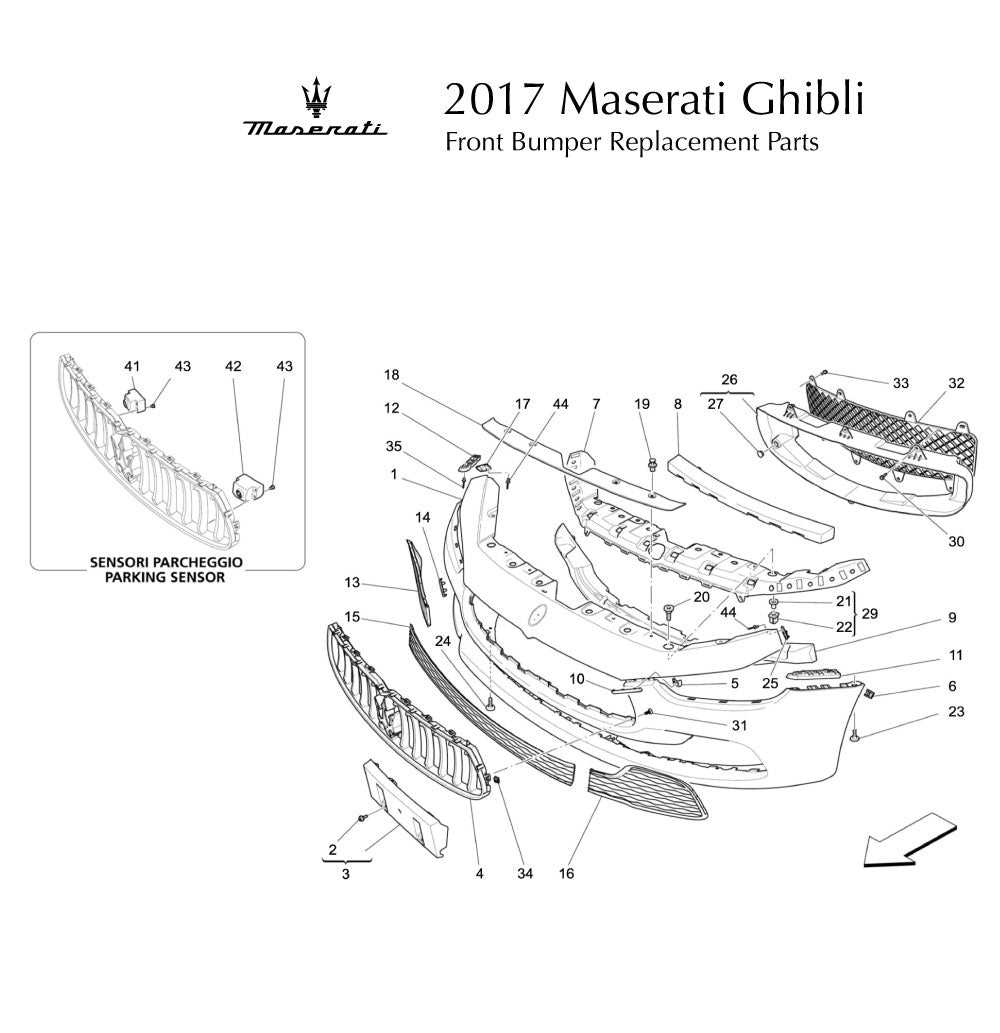 maserati ghibli parts diagram