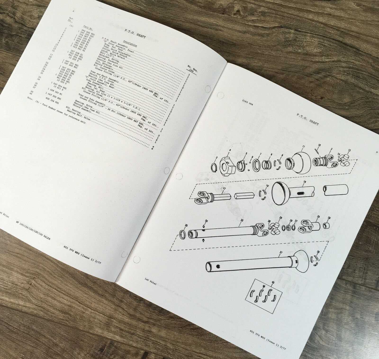 massey ferguson 128 baler parts diagram