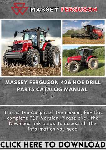 massey ferguson 33 grain drill parts diagram