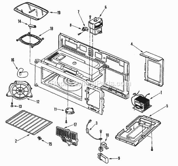 maytag microwave parts diagrams