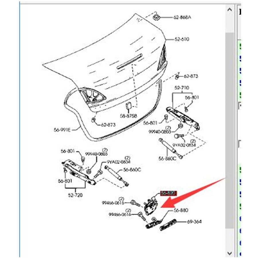 mazda 6 parts diagram