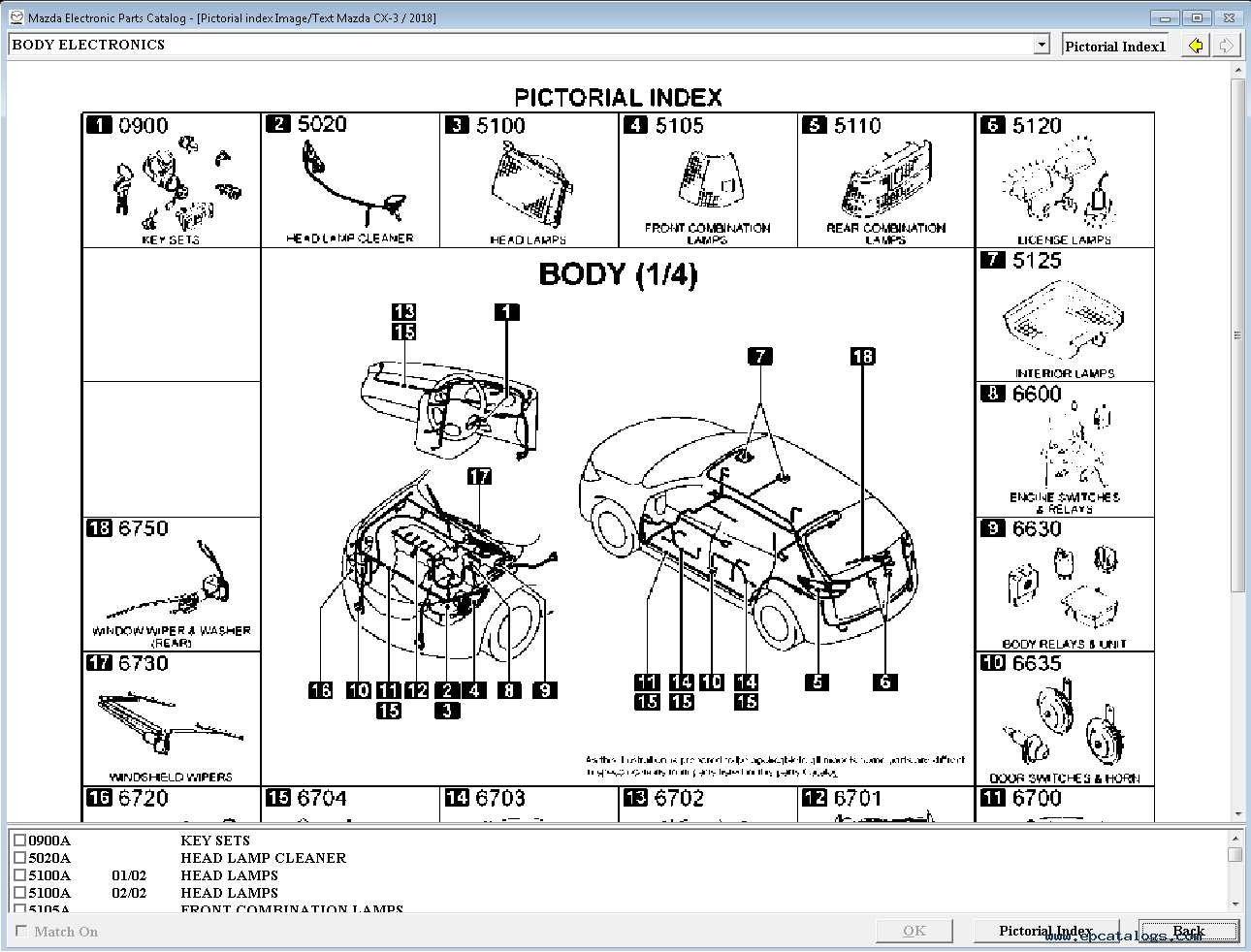 mazda oem parts diagram