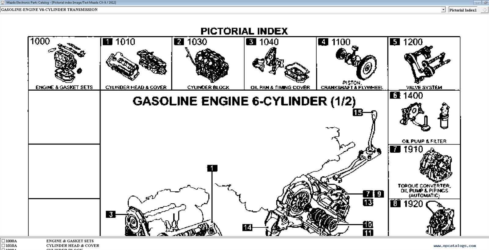 mazda oem parts diagram