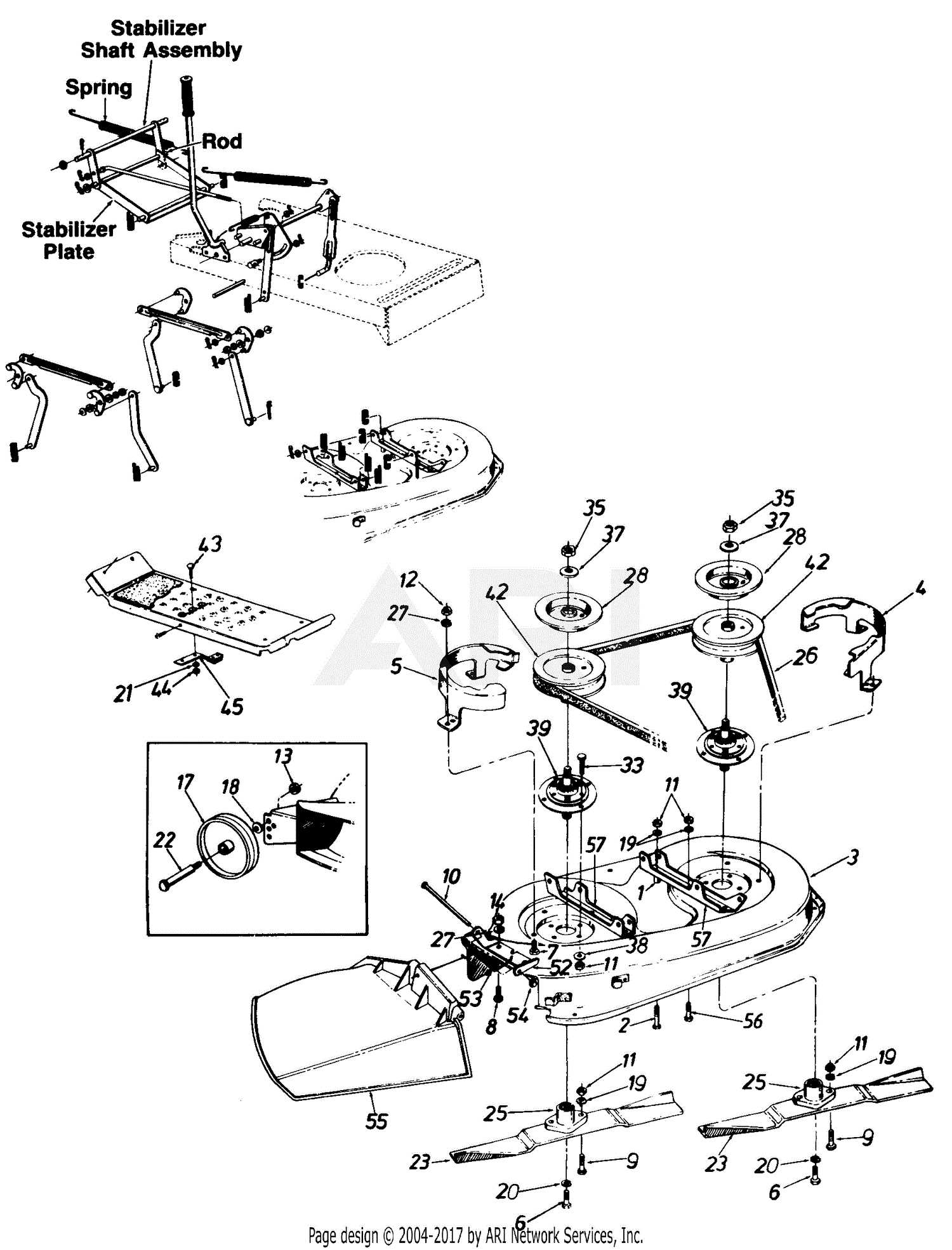 yard machine lawn tractor parts diagram